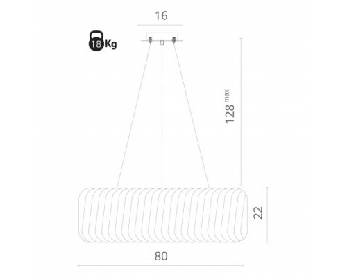Подвесная люстра Megan 7568/18 LM-12 Divinare