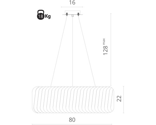 Подвесная люстра Megan 7568/02 LM-12 Divinare