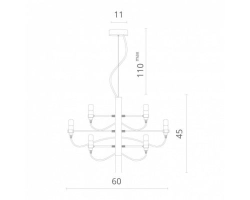 Подвесная люстра Molto 8030/02 LM-18 Divinare