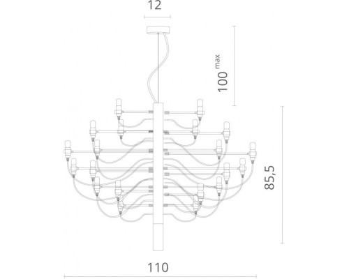 Подвесная люстра Molto 8030/02 LM-50 Divinare