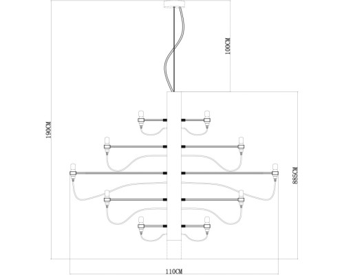 Подвесная люстра Molto 8030/17 LM-50 Divinare
