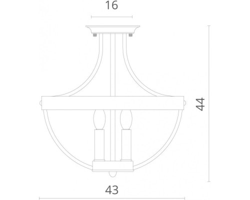Потолочная люстра Norman 9980/02 PL-3 Divinare