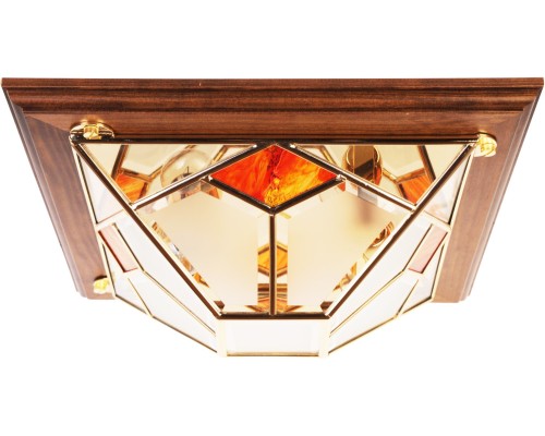 Потолочная люстра  1028/2PL-LN.Satinato+R.Rosso GOLD Doge Luce