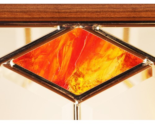 Потолочная люстра  1028/2PL-LN.Satinato+R.Rosso GOLD Doge Luce