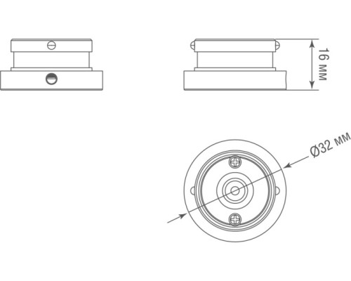 Заглушка Round Line Cap DLR B Donolux