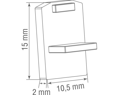 Заглушка Slim Line Mini Cap DLSM B Donolux