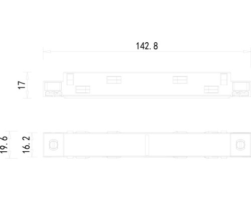 Коннектор прямой SPACE-Track system Connector 180 B Donolux