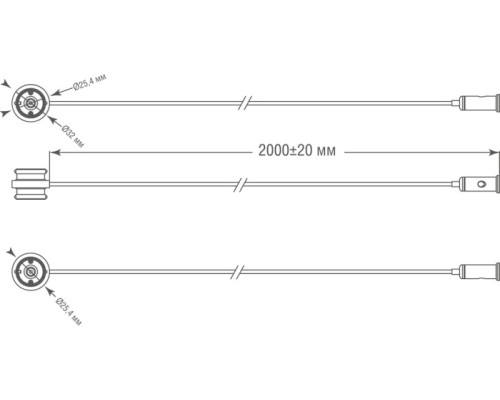 Коннектор прямой Round Line Connector 180 DLR B1 Donolux