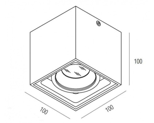 Точечный светильник DL18415 DL18415/11WW-SQ White/Black Dim Donolux