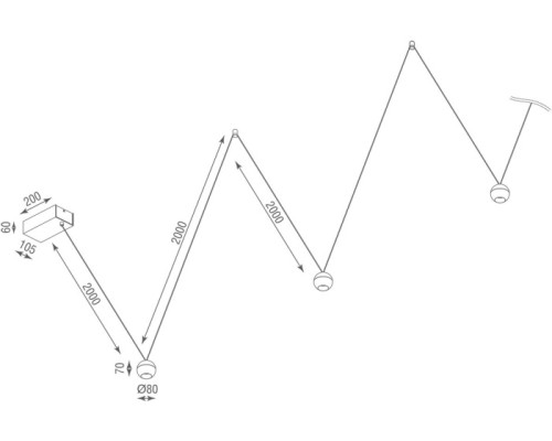 Подвесной светильник Apple DL18445WW8W1SB Donolux