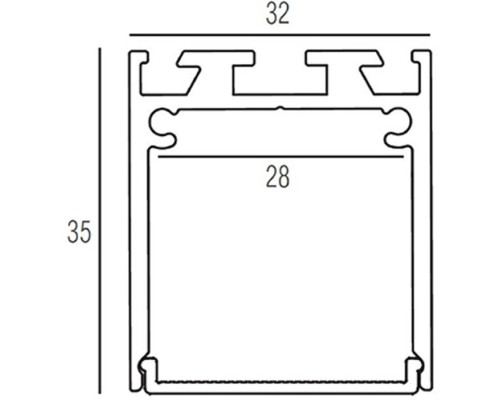Профиль  DL18506Alu Donolux