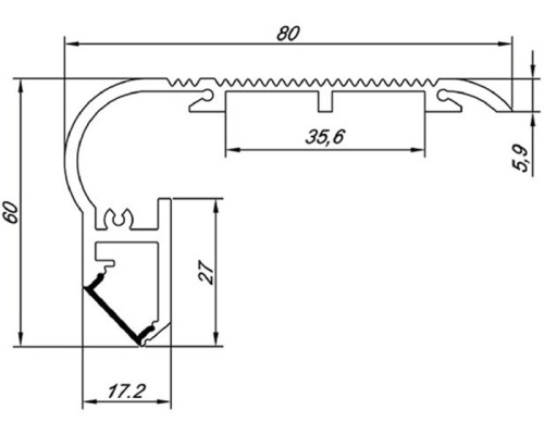 Профиль  DL18508 Alu Donolux