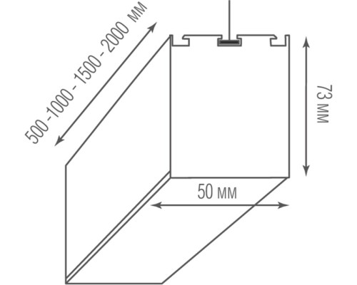 Подвесной светильник Led line uni DL18516S200WW60L3 Donolux