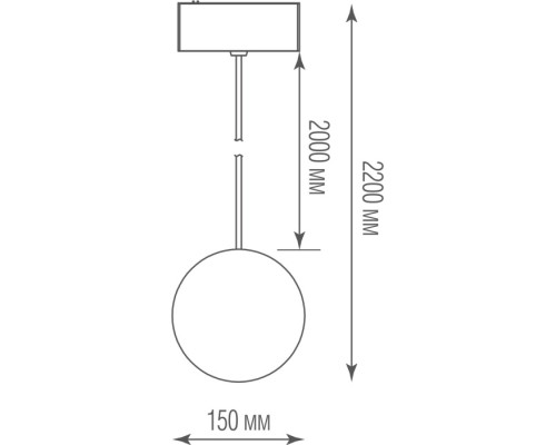 Трековый светильник Bubble DL18794WW10BSDim Donolux