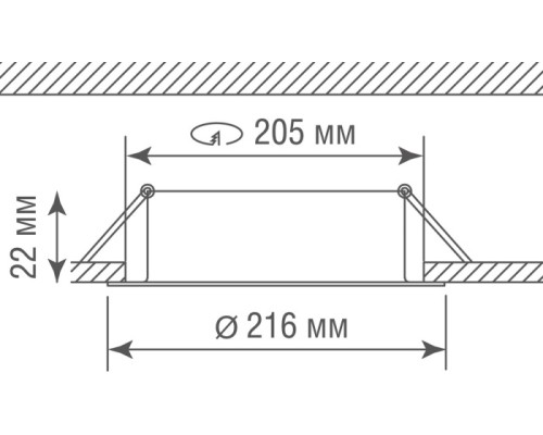 Точечный светильник Luna DL18813/23W White R Donolux