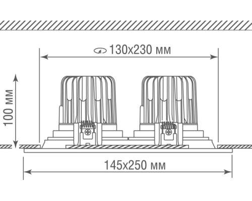 Точечный светильник Atom DL18893/02 White SQ Donolux
