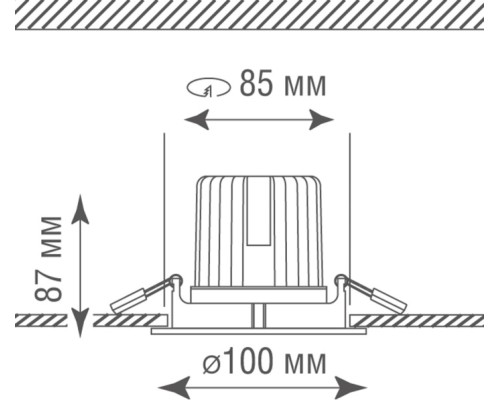 Точечный светильник Basis DL18894R12W1 Donolux