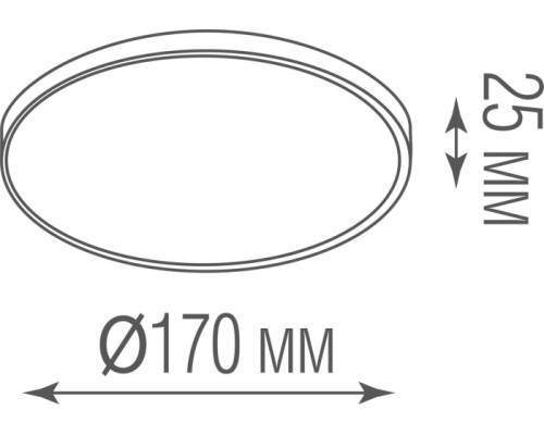 Потолочный светильник Disco DL20171R12W1B Donolux