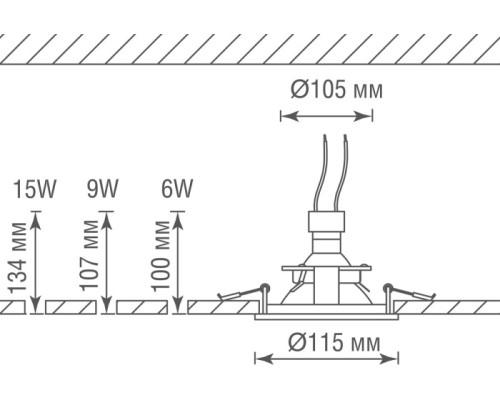 Точечный светильник Cap DL20173R1B Donolux