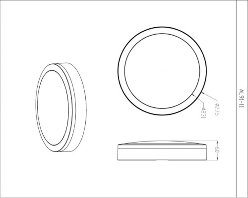 Потолочный светильник уличный Barcelona DL20451WNC25B R Donolux