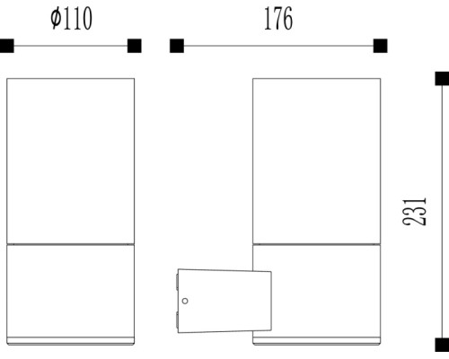 Настенный светильник уличный Top Top DL20502DG E27 Donolux