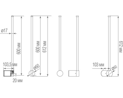 Настенный светильник Supreme DL20654WW5Copper Brass Donolux