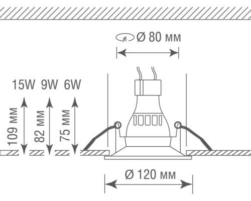 Точечный светильник Decoro DL207G Donolux