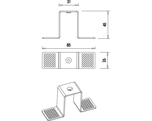 Крепеж SPACE-Track system Fixing CW Donolux
