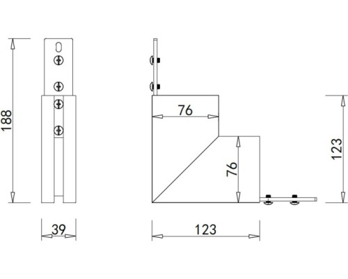 Соединитель угловой Magic track Inner corner DLMB Sp Donolux