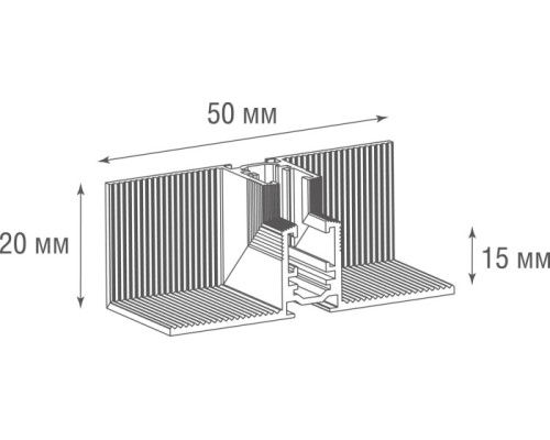 Соединитель Slim Line Mini Inner corner DLSM InB Donolux