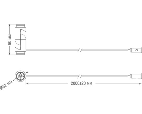 Коннектор Round Line L corner DLR B1 Donolux