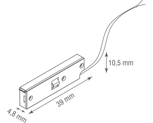 Питание боковое Slim Line Mini Power connector DLSM B Donolux