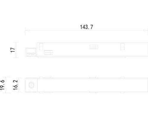 Адаптер с подводом питания SPACE-Track system Power connector W Donolux