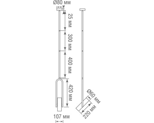 Подвесной светильник Soho S111022/1black Donolux