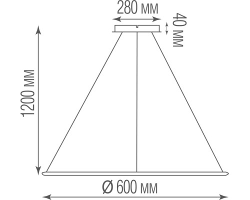 Подвесной светильник Nimbo S111024/1R 36W White In Donolux