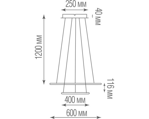 Подвесной светильник Nimbo S111024/2SQ 75W Black In Donolux