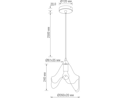 Подвесной светильник Tango S111055.1StBlack Donolux