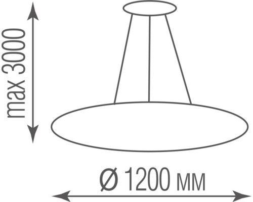 Подвесной светильник Disco S111094RNW1W1200 Donolux