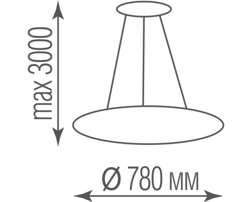 Подвесной светильник Disco S111094RW1W780 Donolux