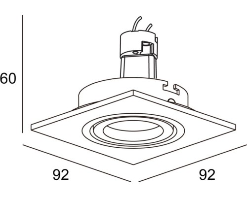 Точечный светильник SA1509 SA1520-BLACK Donolux