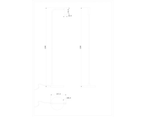 Торшер Saga T111018WW3BBr Donolux
