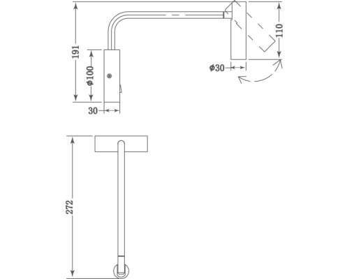 Бра Saga W111018WW3BBr Donolux