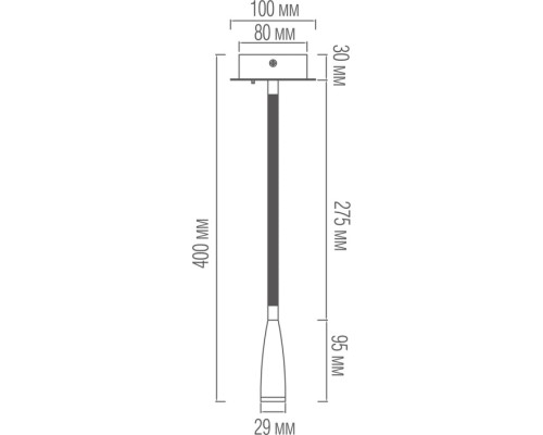 Настенный светильник Kaa W111044/1Brass Donolux