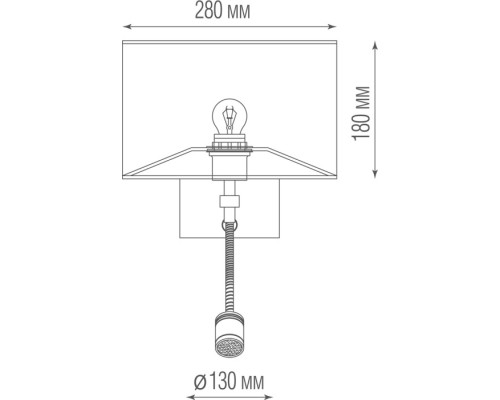 Бра Prague W111048.2 SBBL Donolux