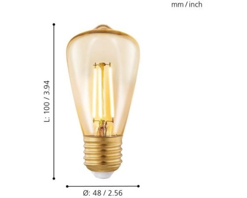 Лампа светодиодная филаментная Lm_led_e27 11553 Eglo