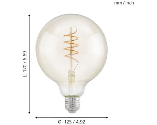 Лампа светодиодная филаментная Lm_led_e27 11683 Eglo