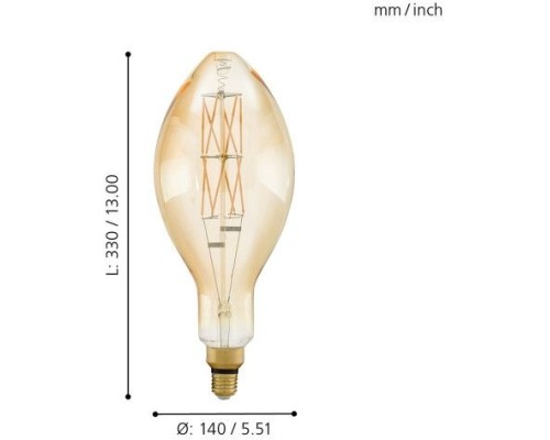 Лампа светодиодная филаментная Lm_led_e27 11685 Eglo