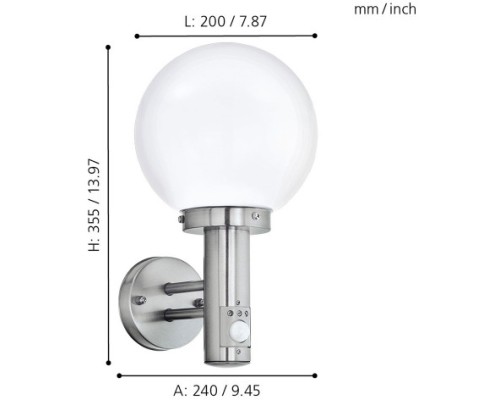 Настенный светильник уличный Nisia 27126 Eglo