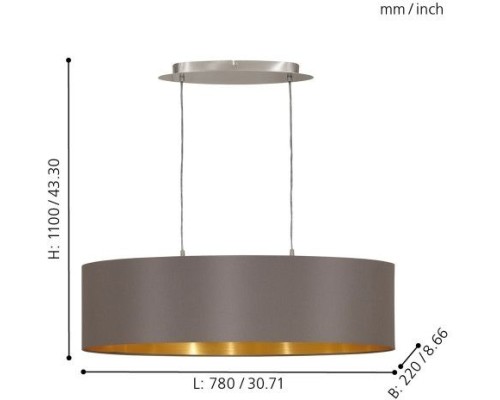 Подвесной светильник Maserlo 31614 Eglo