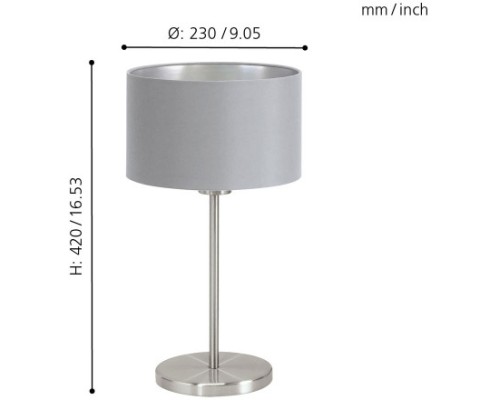 Интерьерная настольная лампа Maserlo 31628 Eglo